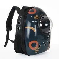 Рюкзак для переноски домашних питомцев CosmoPet CP-87 с иллюминатором 38х28х20 см Разноцветный (3_06112)