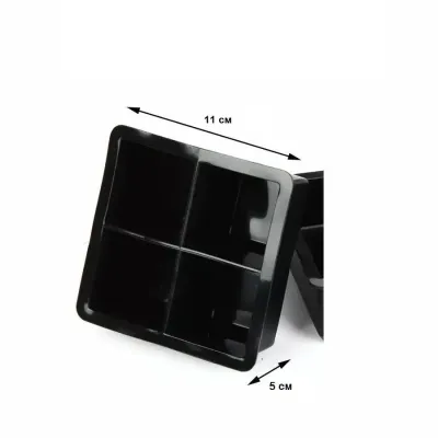 Силіконова форма для льоду VR 11 х 11 х 5 см Чорний (H051348) Силіконова форма для льоду VR 11 х 11 х 5 см Чорний (H051348)