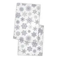 Ранер на стол COSAS SNOWFLAKES CS1 40х150 см Серо-белый