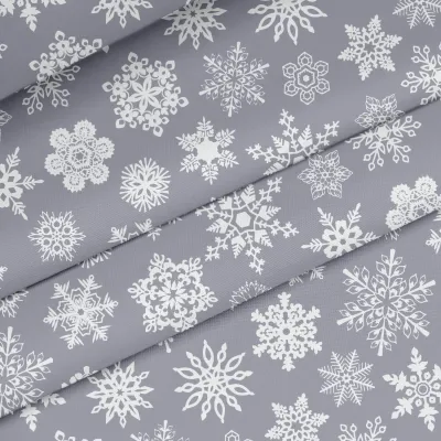 Ранер на стол COSAS SNOWFLAKES CS2 40х150 см Серо-белый Ранер на стол COSAS SNOWFLAKES CS2 40х150 см Серо-белый