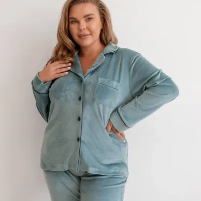 Пижама женская COSAS Velour Harmony M Фисташковый
