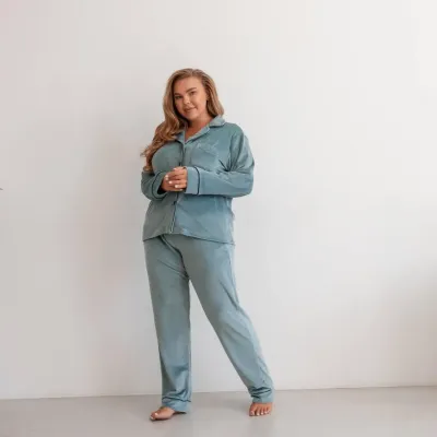Пижама женская COSAS Velour Harmony M Фисташковый