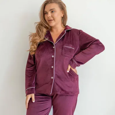 Піжама жіноча COSAS Velour Harmony M Марсала Піжама жіноча COSAS Velour Harmony M Марсала
