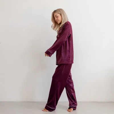 Піжама жіноча COSAS Velour Harmony XL Марсала Піжама жіноча COSAS Velour Harmony XL Марсала