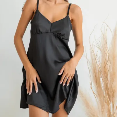 Ночная рубашка COSAS Moonsilk S Черный (Moonsilk_black_S)