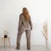 Пижама женская COSAS Velour Harmony XL Коричневый