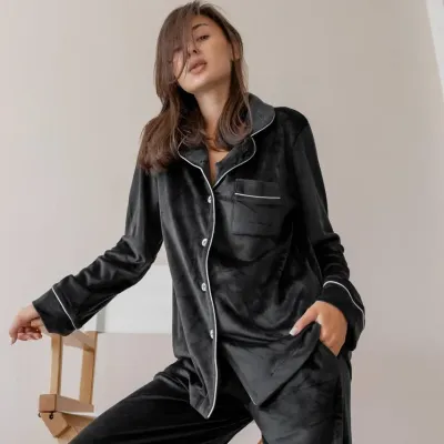 Пижама женская COSAS Velour Harmony XL Черный Пижама женская COSAS Velour Harmony XL Черный