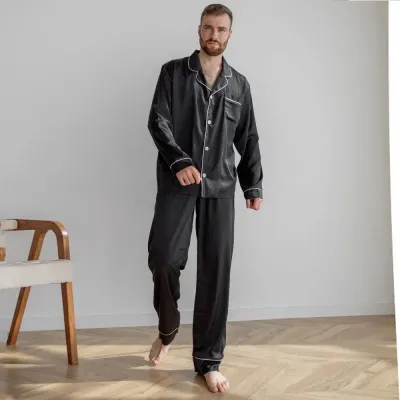Чоловіча піжама COSAS Moonwalk XL Чорний (Moonwalk_black_XL)