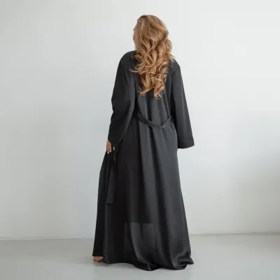 Женский халат COSAS Silky Cloud L-XL Черный