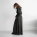Женский халат COSAS Silky Cloud L-XL Черный