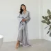 Жіночий халат COSAS Silky Cloud L-XL Сірий