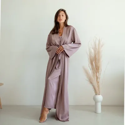 Жіночий халат COSAS Silky Cloud L-XL Бузковий Жіночий халат COSAS Silky Cloud L-XL Бузковий