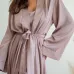 Жіночий халат COSAS Silky Cloud L-XL Бузковий Жіночий халат COSAS Silky Cloud L-XL Бузковий