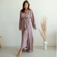 Женский халат COSAS Silky Cloud L-XL Сиреневый Женский халат COSAS Silky Cloud L-XL Сиреневый