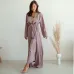 Жіночий халат COSAS Silky Cloud L-XL Бузковий