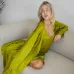 Жіночий халат COSAS Silky Cloud L-XL Зелений