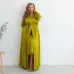 Жіночий халат COSAS Silky Cloud L-XL Зелений
