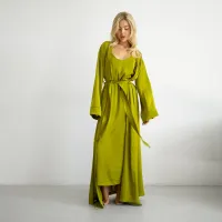 Жіночий халат COSAS Silky Cloud L-XL Зелений