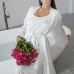 Жіночий халат COSAS Silky Cloud L-XL Білий Жіночий халат COSAS Silky Cloud L-XL Білий