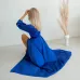 Жіночий халат COSAS Silky Cloud L-XL Синій