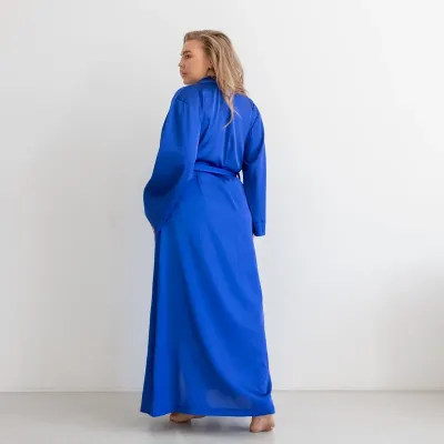 Жіночий халат COSAS Silky Cloud L-XL Синій