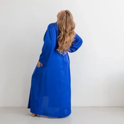 Жіночий халат COSAS Silky Cloud L-XL Синій