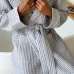 Халат чоловічий COSAS Relaxed Waffle Robe S Сірий (RelaxedWaffleRobe_S)