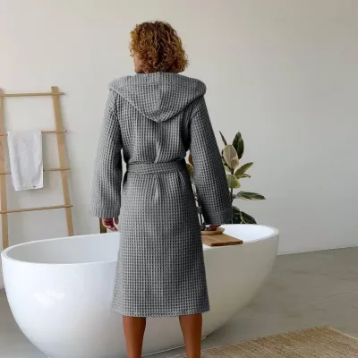 Халат чоловічий COSAS Spa Waffle Robe 2XL Сірий (SpaWaffleRobe_2XL)