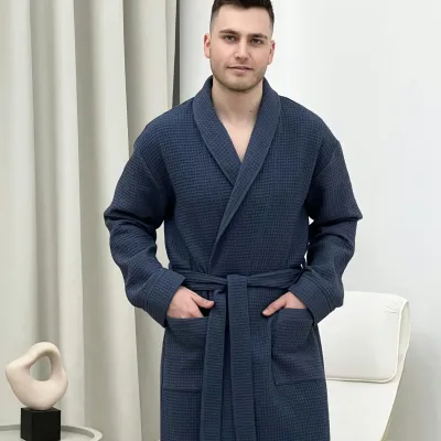 Халат мужской COSAS Zen Waffle Robe L Синий (ZenWaffleRobe_L) Халат мужской COSAS Zen Waffle Robe L Синий (ZenWaffleRobe_L)
