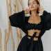 Домашній костюм COSAS Serena Home M Чорний