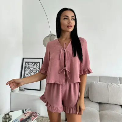Домашній одяг жіночий COSAS Melina M-L Темно-пудровий (180_Melina_dark_pudra_ML) Домашній одяг жіночий COSAS Melina M-L Темно-пудровий (180_Melina_dark_pudra_ML)