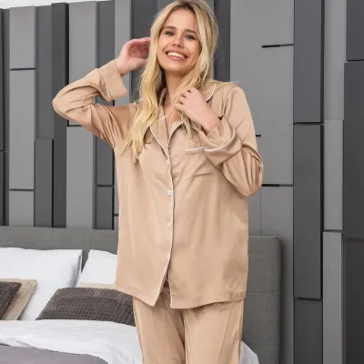 Пижама женская COSAS Pure Essence M Бежевый Пижама женская COSAS Pure Essence M Бежевый