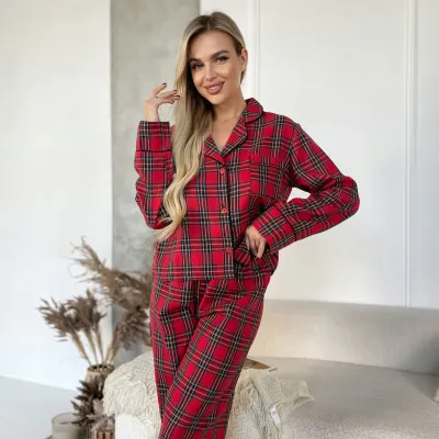 Піжама жіноча COSAS Scottish L-XL Різнокольоровий (188Scottish_red_ML) Піжама жіноча COSAS Scottish L-XL Різнокольоровий (188Scottish_red_ML)