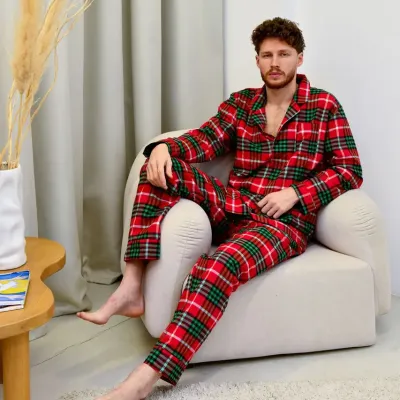 Мужская пижама COSAS SleepWay M Красно-зеленый (SleepWay_red_green_M)