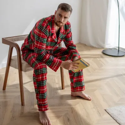 Мужская пижама COSAS SleepWay L Красно-зеленый (SleepWay_red_green_L)