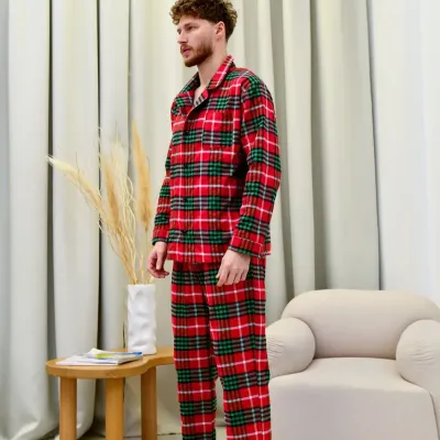Мужская пижама COSAS SleepWay XL Красно-зеленый (SleepWay_red_green_XL)