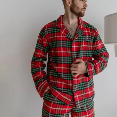 Мужская пижама COSAS SleepWay XL Красно-зеленый (SleepWay_red_green_XL)