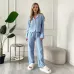 Піжама жіноча COSAS LUMA L-XL Блакитний