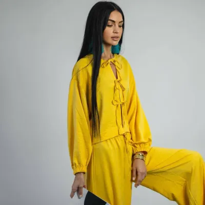 Домашній костюм жіночий COSAS FREYA M Жовтий Домашній костюм жіночий COSAS FREYA M Жовтий