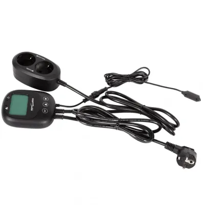Гігростат для тераріуму Repti-Zoo Digital Hygrostat day night 10,7x8,8x3,8 см Чорний (RZ-THC18)