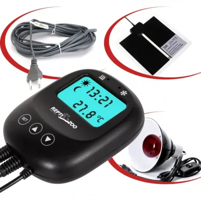 Термостат для тераріумів або акваріумів Repti-Zoo Digital Thermostat heat cool day night Чорний (RZ-THC17)