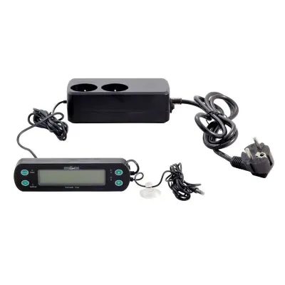 Термостат с таймером Repti-Zoo Controller 24х14х11 см Черный (THC10)