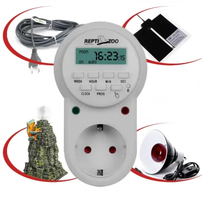 Таймер Repti-Zoo Digital Seconds Timer 13х6х7 см Сірий (TM07) Таймер Repti-Zoo Digital Seconds Timer 13х6х7 см Сірий (TM07)