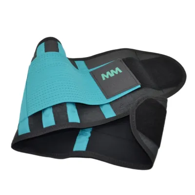 Пояс компресійний MadMax MFA-277 Slimming belt L Black Turquoise Пояс компресійний MadMax MFA-277 Slimming belt L Black Turquoise