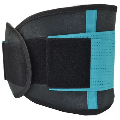 Пояс компресійний MadMax MFA-277 Slimming belt L Black Turquoise Пояс компресійний MadMax MFA-277 Slimming belt L Black Turquoise
