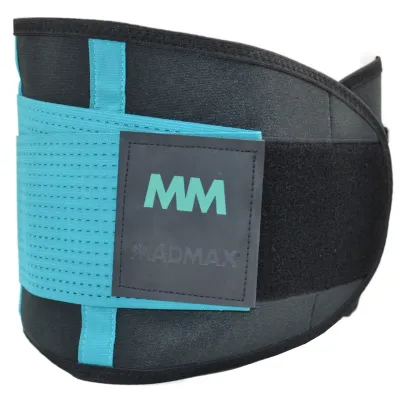 Пояс компресійний MadMax MFA-277 Slimming belt L Black Turquoise Пояс компресійний MadMax MFA-277 Slimming belt L Black Turquoise