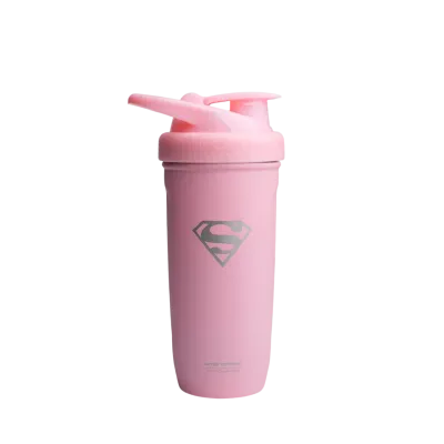 Шейкер спортивний SmartShake Reforce 900ml Supergirl Pink