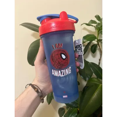 Шейкер спортивний Blender Bottle Classic Loop Pro 28oz/820 ml Marvel Spider Man Синій (600558) Шейкер спортивний Blender Bottle Classic Loop Pro 28oz/820 ml Marvel Spider Man Синій (600558)