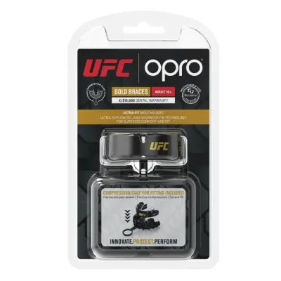Капа під брекети Opro Gold Braces 11+ Black Silver (102518001)