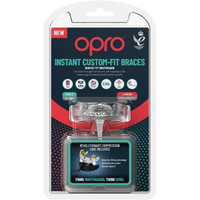 Капа доросла Opro Instant Single Colour Braces 11+ Clear (102522007)